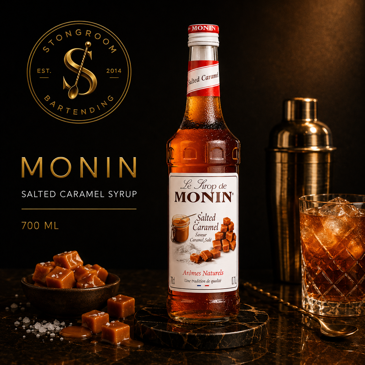 Monin Salted Caramel sīrups 700ml